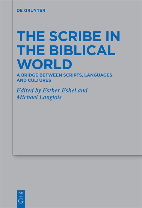 scribe   biblical world  bridge  scripts languages