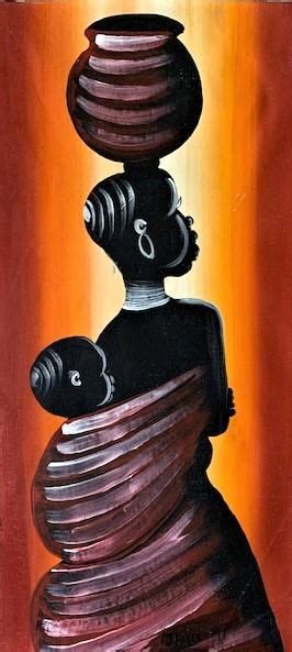 Original Painting Titled Mama Afrika By James Mologeni H Large