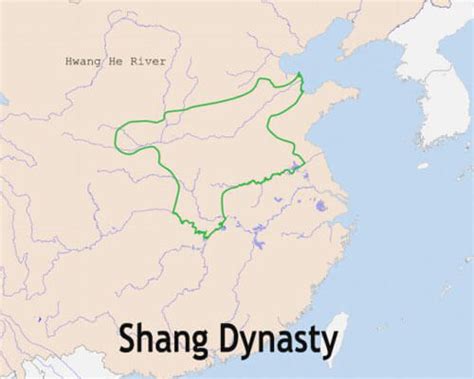 Ancient China Shang Dynasty Map