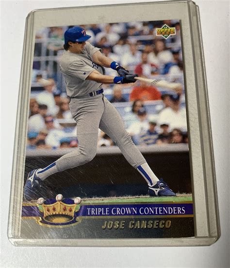 Jose Canseco 1993 Upper Deck Triple Crown Contenders Insert Texas