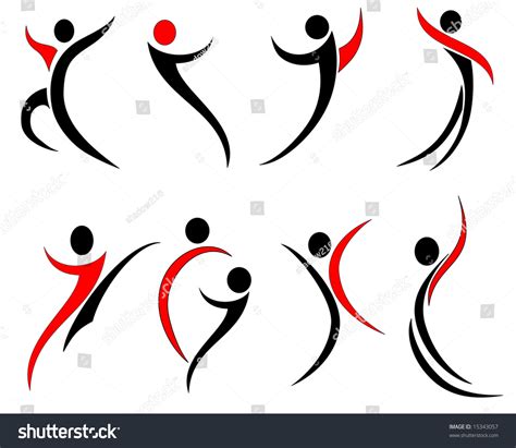 Vector Illustration Of Abstract Human Silhouettes 15343057 Shutterstock