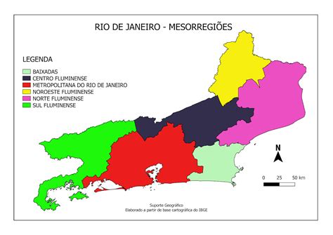 Mapa Do Rio De Janeiro Por Regiões Braincp