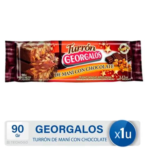 Turron De Mani Georgalos Con Chocolate Mejor Precio