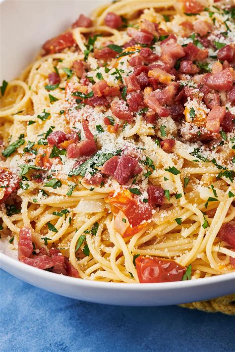 Pancetta Pasta With Tomatoes Recipe The Mom 100