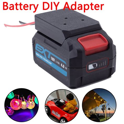 Battery DIY Adapter For ERbauer 18V Team Lithium 14 AWG Wires Power