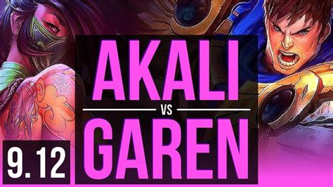 Garen Vs Akali Top 1m Mastery Points Kda 1404 Na Diamond