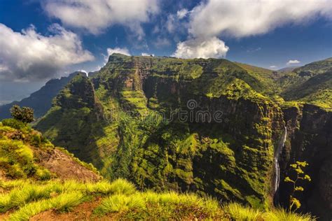 Simien Mountains, Ethiopia stock image. Image of cascade - 127145397