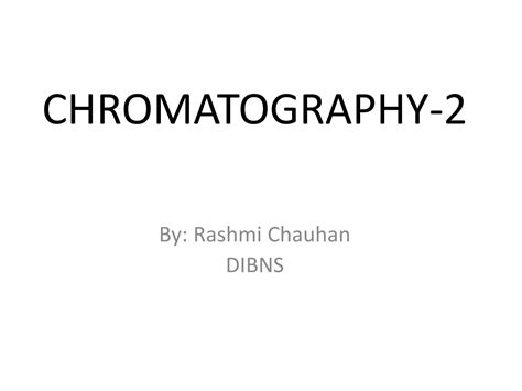 SOLUTION: Tlc chromatography compressed - Studypool