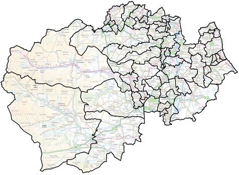political map  durham county council lgbce