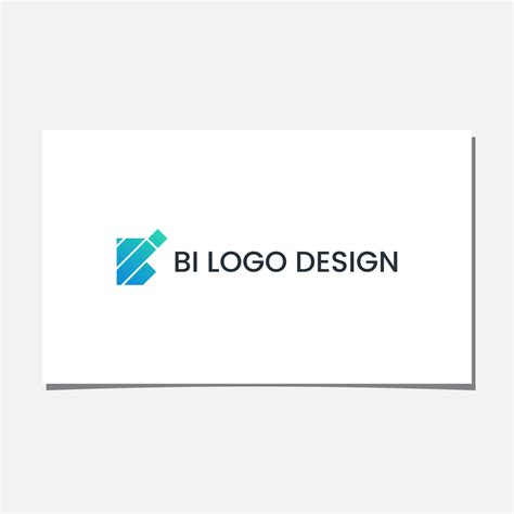 'BI' INITIAL LOGO DESIGN VECTOR 7096039 Vector Art at Vecteezy