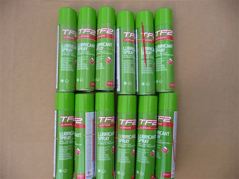 OIL 12x Weldtite TF2 Spray Tin Teflon Bike Chain Lubricant Multi