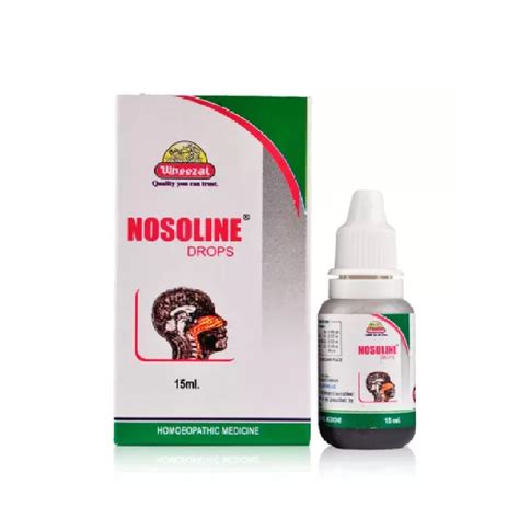 Wheezal Nosoline Nasal Drops (15 ML) For Nasal Dryness - The MG Shop