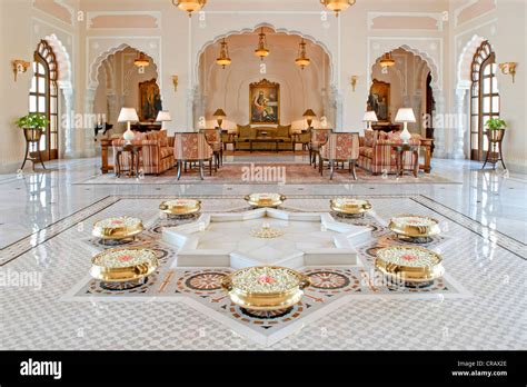 Lobby Rambagh Palace Taj Palace Hotel Heritage Hotel Jaipur