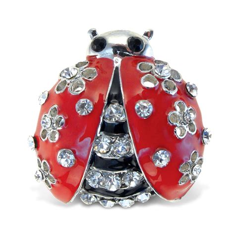 Puzzled Metal Ladybug Sparkling Refrigerator Magnet Walmart