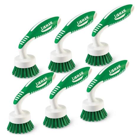 Libman Curved Kitchen Brush 6 Pack 1536 The Home Depot