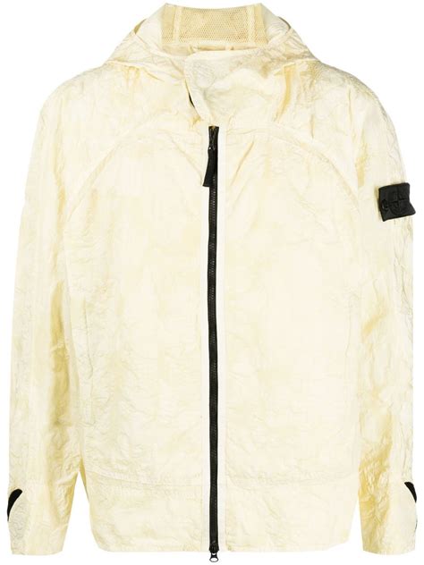 Stone Island Shadow Project Crinkle Finish Hooded Jacket Farfetch