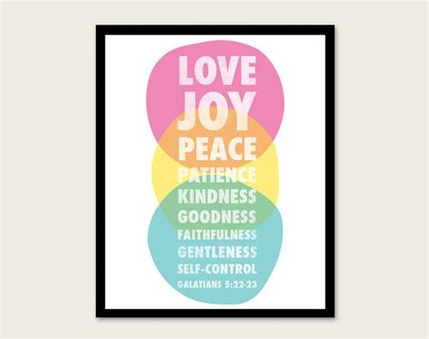 Items Similar To Fruits Of The Spirit Print Love Joy Peace Patience