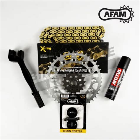 KIT CHAÎNE ET pignon anneaux X recommandé AFAM pour Honda CRF450 RX