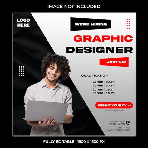 Premium Psd Psd Hiring Graphic Designer Poster