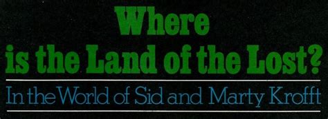 Sid & Marty Krofft's 'Land of the Lost' TV show & their amazing amusement park (1975) - Click ...