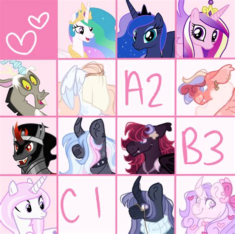 [3/9] OPEN: Popular Princess Grid by PixieSimm on DeviantArt