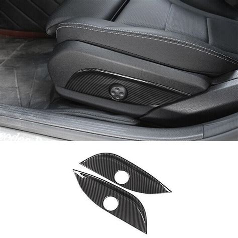 For Benz E Class 2016 2021 ABS Carbon Fiber Seat Adjust Handle Button