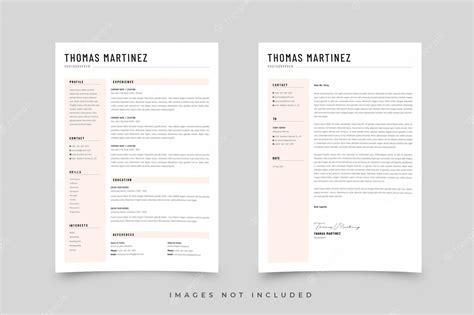 Premium Vector Cv Resume Template