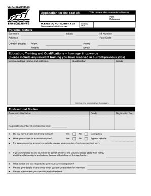 Fillable Online Corporate Application Form English Version March