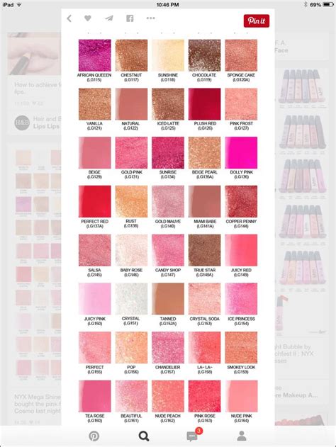 Nyx Colors Nyx Cosmetics Makeup Makeup Swatches