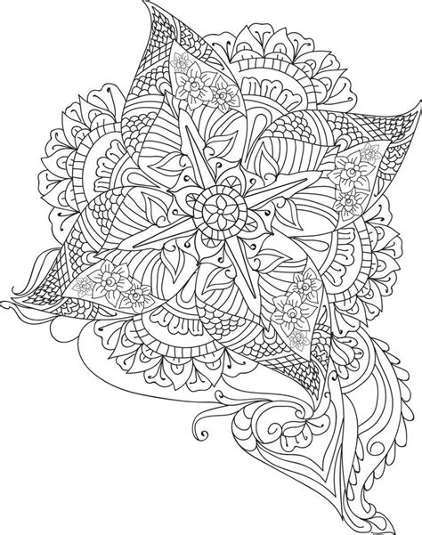 Abstract Flower Coloring Pages