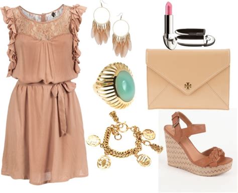 Romantic First Date Nude Color Dress Romantic Fashionista