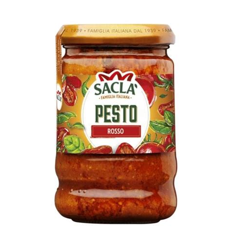 Sauce pesto aux tomates Sans gluten SACLA le pot de 190 g à Prix