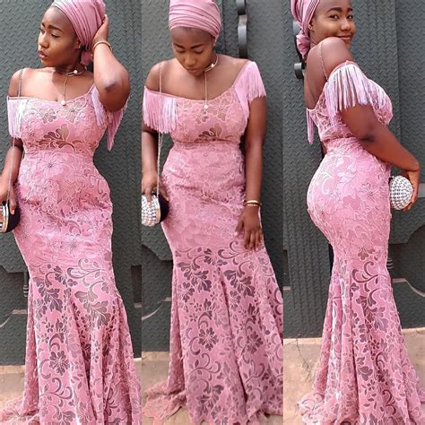 2019 Latest Aso Ebi Long Gowns Styles For Pretty Dress Dezango