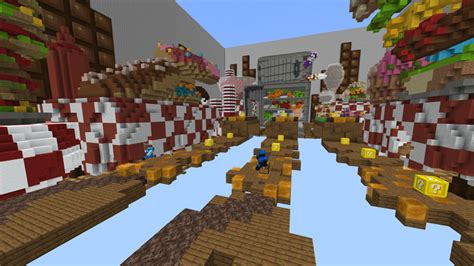 Lucky Block Race By Cubecraft Games Minecraft Marketplace Map Minecraft Marketplace Via