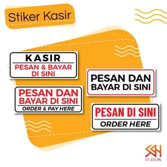 Jual Produk Stiker Kasir Cashier Termurah Dan Terlengkap Mei