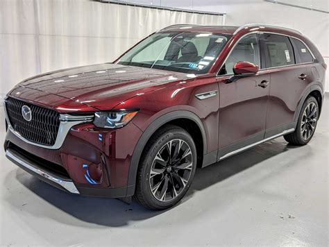 New 2024 Mazda CX 90 PHEV Plug In Hybrid Premium AWD In Artisan Red