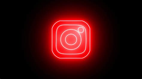 Neon Lights Instagram Logo