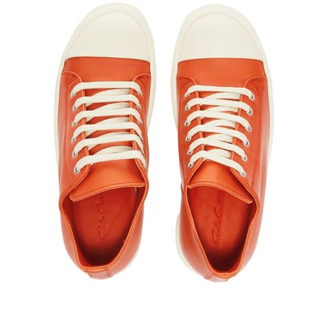 Rick Owens Womens Low Sneakers In Orangemilk Rick Owens