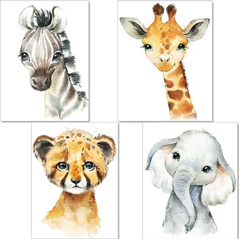 artpin Set de 4 Affiches décoration Murale pour Chambre d enfant