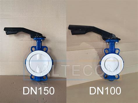 Dn1004 Inch Dn1506 Inch Ptfe Lined Butterfly Valve Sold To South Africa Valteccn