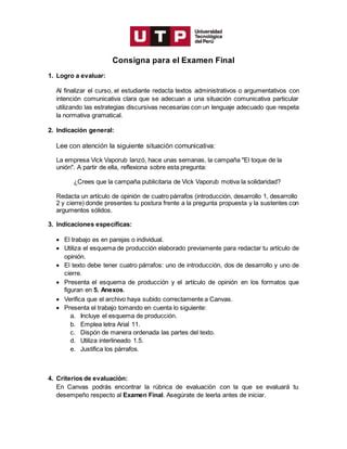 EXAMEN FINAL REDACCION II Docx