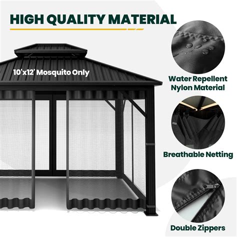 Snapklik Olilawn Gazebo Universal Replacement Mosquito Netting