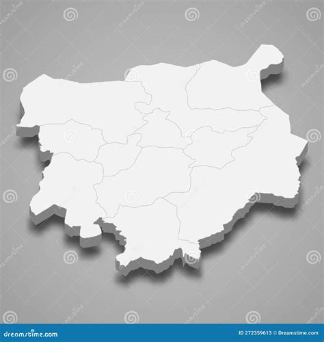 3d Isometric Map of Chiquimula is a Province of Guatemala Stock Vector - Illustration of ...