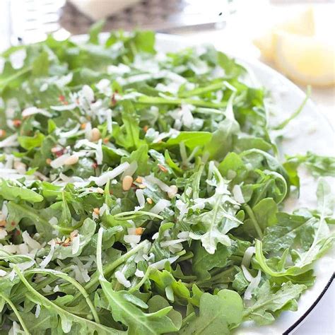 Spicy Arugula Salad With Pecorino Lemon Olive Oil A Sassy Spoon