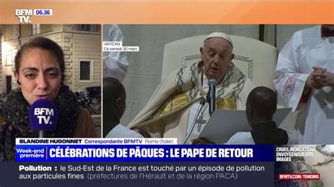 Le pape a bien participé à la veillée pascale samedi soir Clickpresse