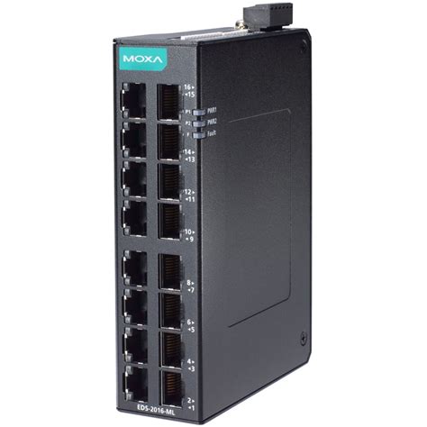 Eds Ml Moxa Unmanaged Port Fast Ethernet Switch Mit Dual