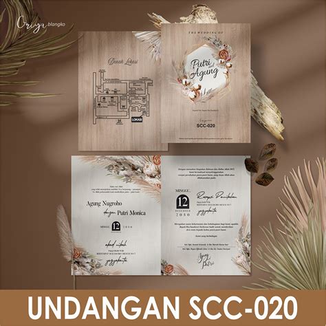 Jual SCC 020 Undangan Pernikahan Murah Blangko Undangan Griya