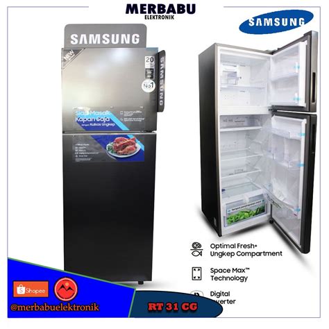 Jual Kulkas Samsung 2 Pintu 305 Liter 100 Watt Rt 31 Cg Shopee Indonesia