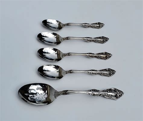 Oneida Heirloom Michelangelo Stainless Spoon Set Of 6 Spoons Etsy