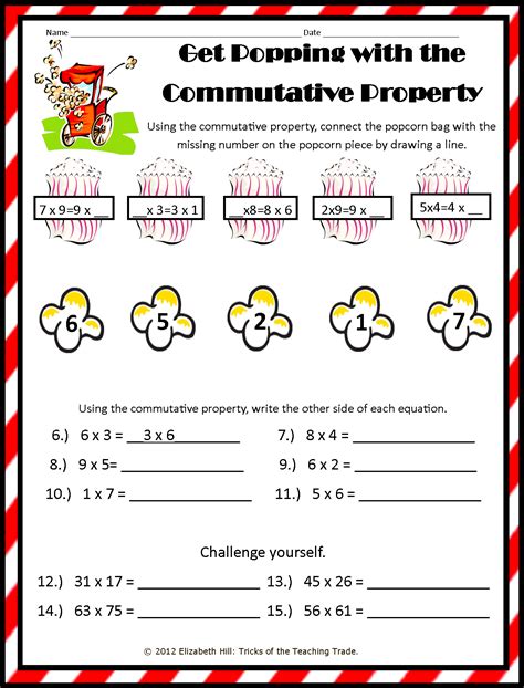 Properties Of Multiplication Worksheets